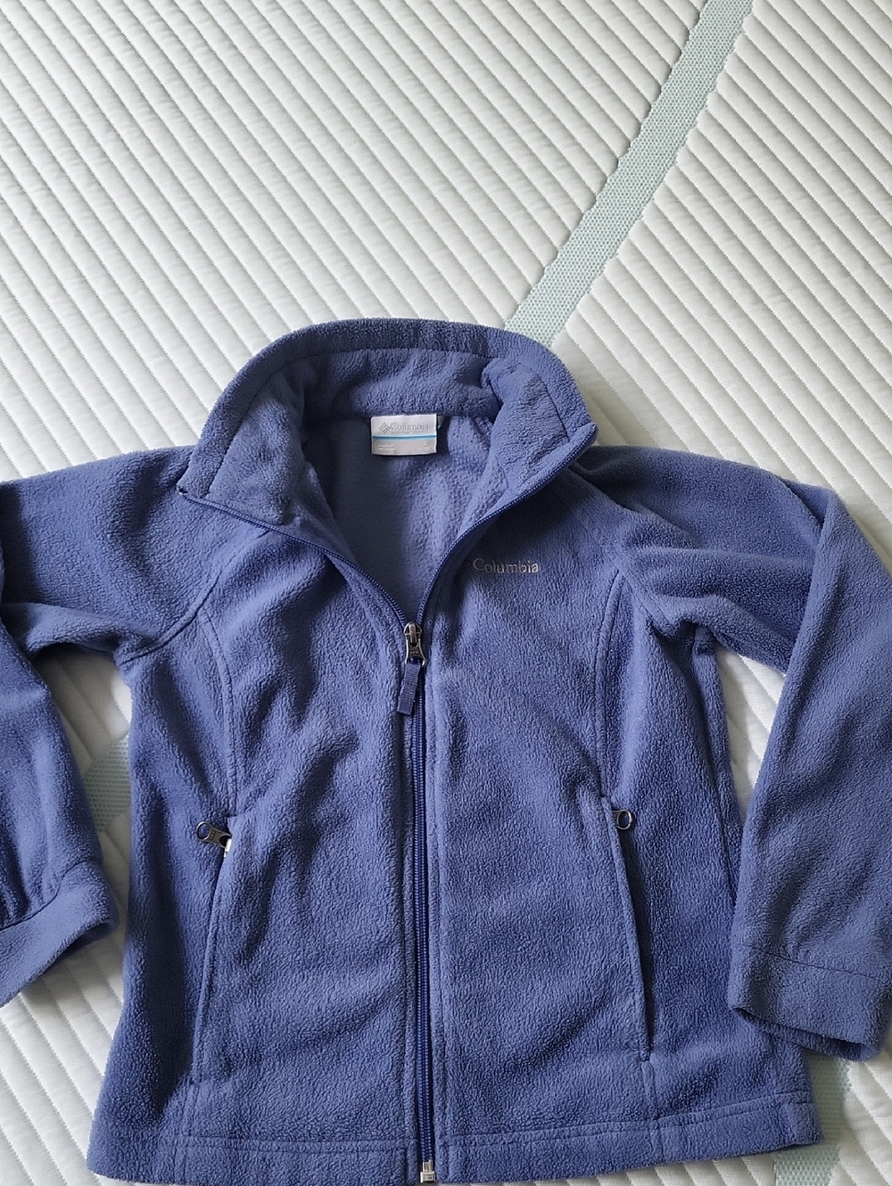 Columbia Girls Blue Full-Zip Fleece Jacket